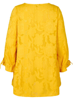 Løs tunika med v-udskæring, Golden Yellow, Packshot image number 1