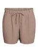 Shorts med lommer og elastik i taljen, Brun, Packshot image number 0