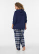 Sweatcardigan med h&aelig;tte og lommer, Bl&aring;, Model image number 2