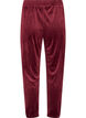 L&oslash;se bukser i velour, R&oslash;d, Packshot image number 1