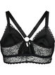 Blonde bralette med rygdetalje, Black, Packshot image number 1
