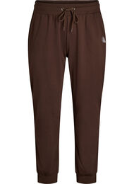 L&oslash;se tr&aelig;ningsbukser med lommer, Brun