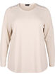 Bluse med pynteknapper , Beige, Packshot image number 0