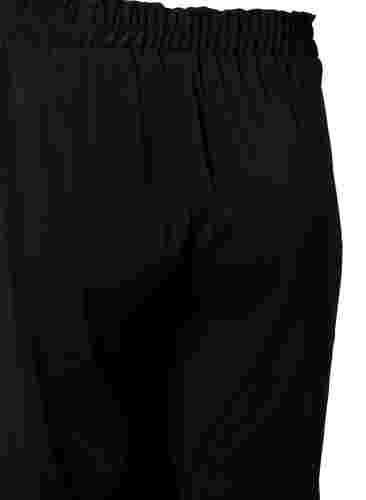 Flared bukser med lommer, Black, Packshot image number 3
