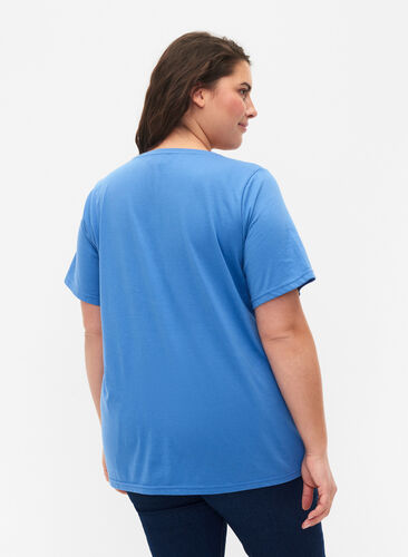 FLASH - T-shirt med motiv, Ultramarine, Model image number 1