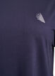 Ensfarvet tr&aelig;nings t-shirt, Bl&aring;, Packshot image number 2