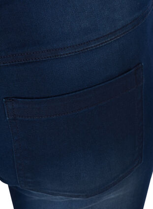 Slim fit Emily shorts med normal talje, Blue denim, Packshot image number 3