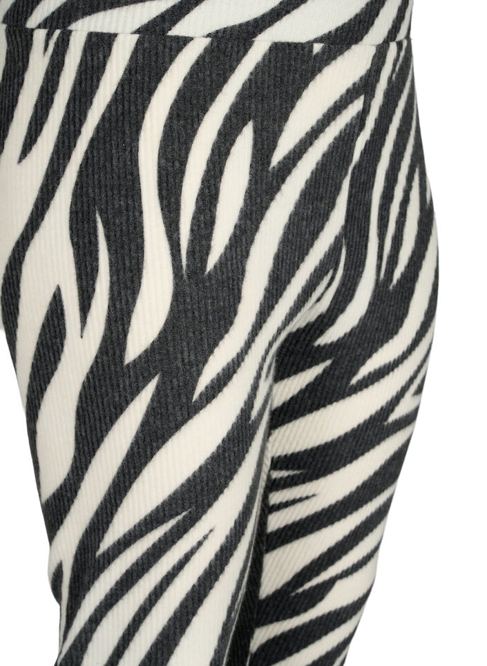 Leggings med zebramønster, White Zebra, Packshot image number 2