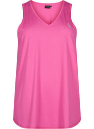 V-hals træningstop, Raspberry Rose