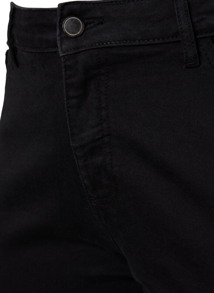 Ellen bootcut jeans med høj talje, Sort, Packshot image number 2