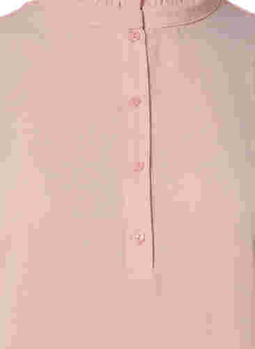 Langærmet tunika med flæsekrave, Strawberry Cream, Packshot image number 2