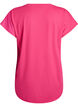 Kort&aelig;rmet tr&aelig;nings t-shirt med v-hals, Lyser&oslash;d, Packshot image number 1