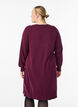 Kort strikkjole med raglan&aelig;rmer og midters&oslash;m, R&oslash;d, Model image number 2