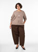 Cardigan med knudelukninger, Beige, Model image number 1