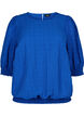 Smock bluse med lyocell (TENCEL™), Strong Blue, Packshot image number 0