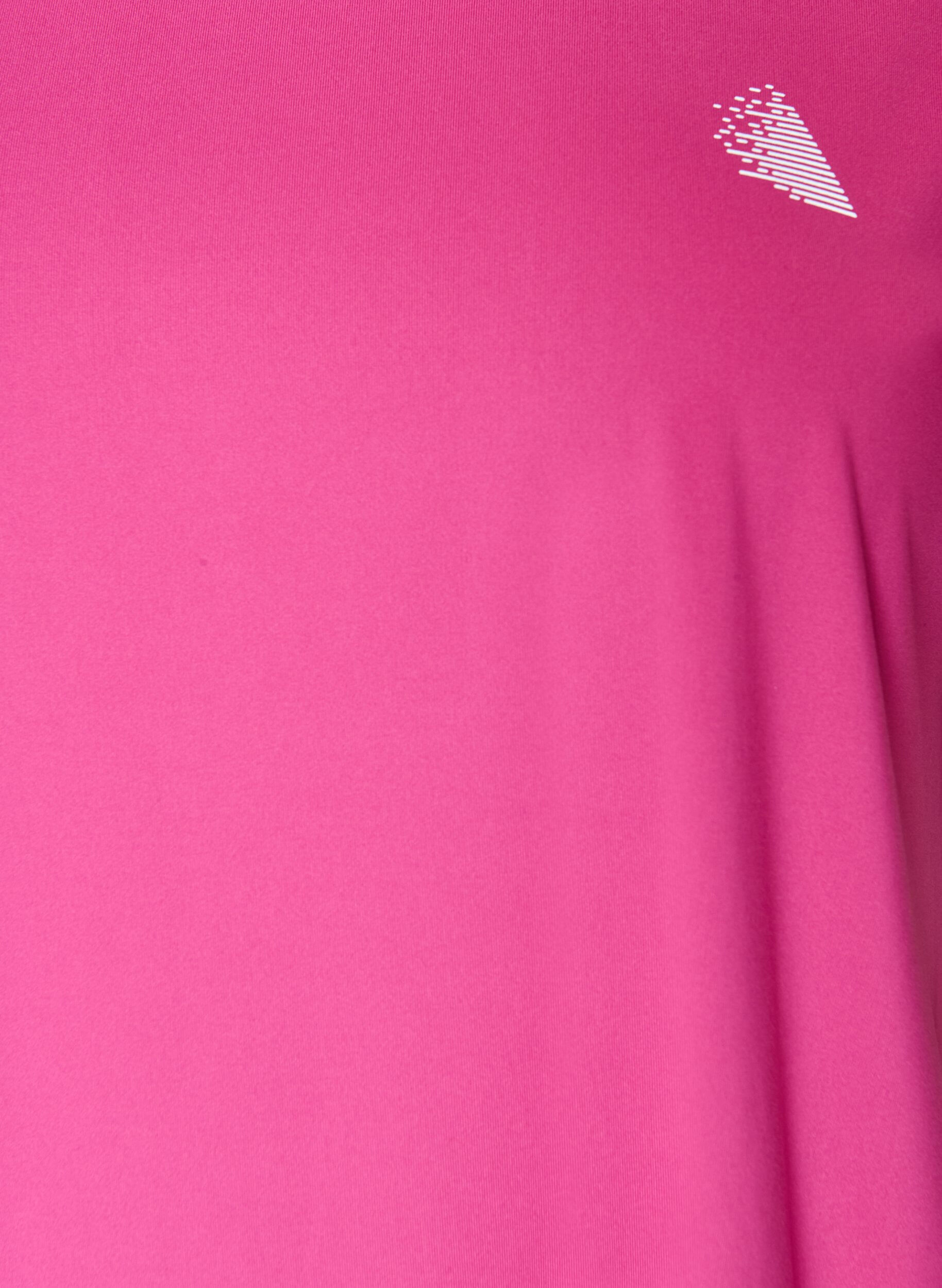 ZizziEnsfarvet tr&aelig;nings t-shirt, Lyser&oslash;d, Packshot image number 2