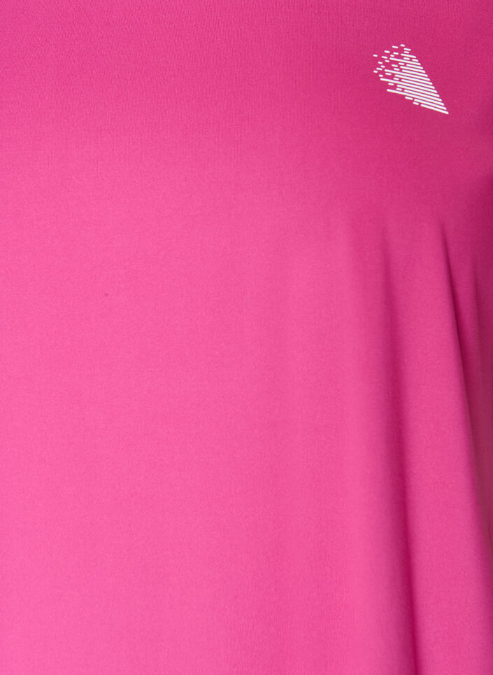 Ensfarvet tr&aelig;nings t-shirt, Lyser&oslash;d, Packshot image number 2