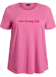 T-shirt med motiv, Lyser&oslash;d