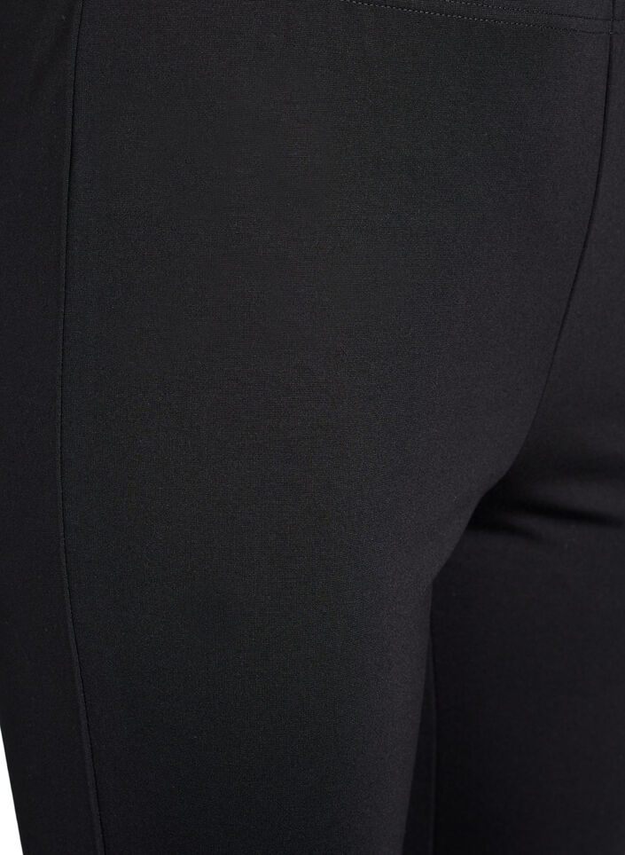 Leggings med slids og små rhinsten, Sort, Packshot image number 2