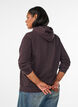 Sweat h&aelig;ttetr&oslash;je med lynl&aring;s og lommer, Brun, Model image number 2