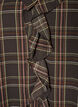 Bluse med tern og fl&aelig;sedetaljer, Gr&oslash;n, Packshot image number 2