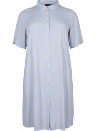 Viskose skjortekjole med print, Small Dot AOP