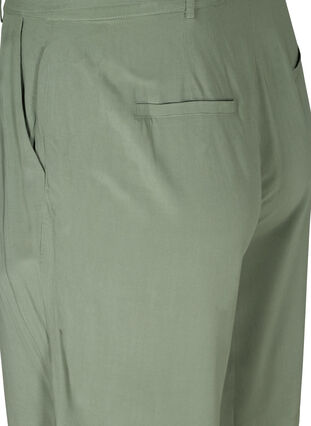 Lange shorts i viskose, Agave Green, Packshot image number 3