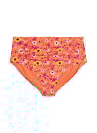 H&oslash;jtaljet bikinitrusse med m&oslash;nster, Orange