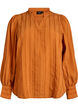Bluse med lodrette striber., Orange, Packshot image number 0