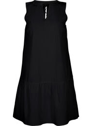 Kort bomulds kjole i a-shape, Black