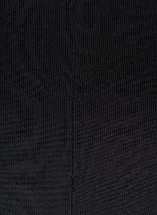 Løs strikbluse med ribkanter, Black, Packshot image number 2