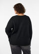 L&oslash;s striktr&oslash;je med rund hals, Sort, Model image number 2