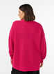 Lang ribstrikket bluse med V-hals, Lyser&oslash;d, Model image number 2