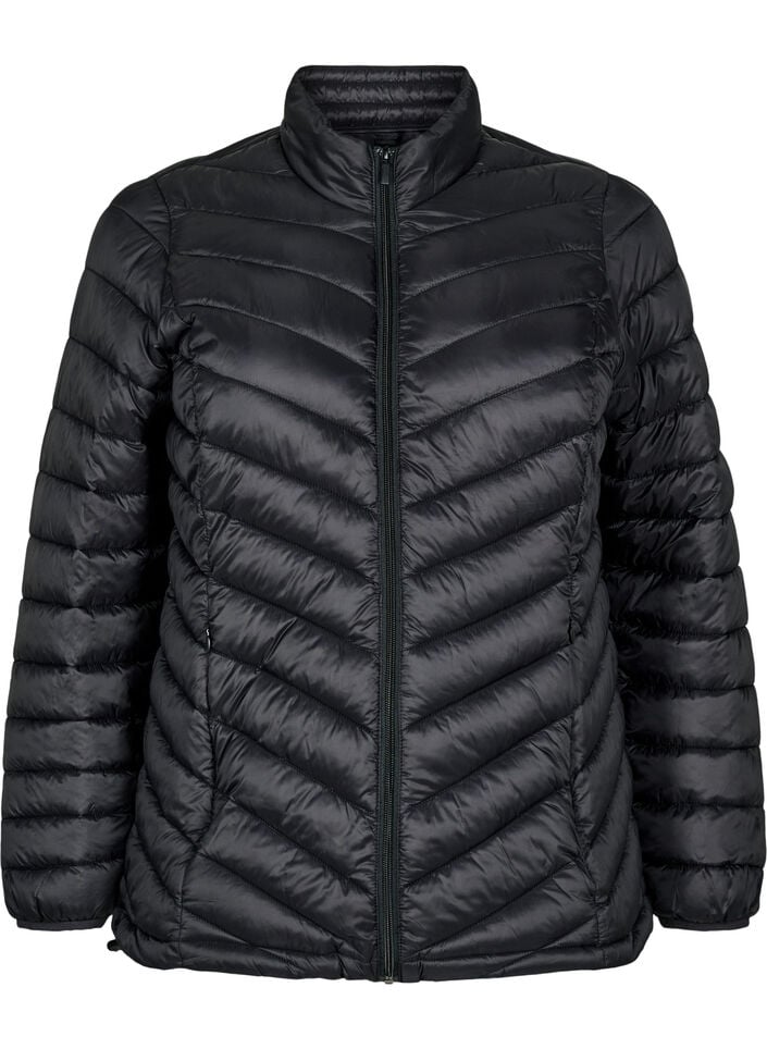 Letv&aelig;gtsjakke med lommer, Sort, Packshot image number 0