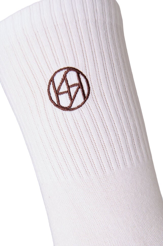 3-pak sportsstr&oslash;mper med logo, Brun, Packshot image number 3