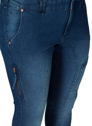 Ekstra slim fit Sanna jeans, Dark blue denim, Packshot image number 2