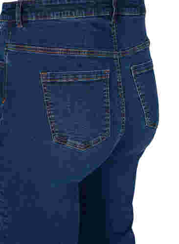 Regular fit Megan jeans med ekstra høj talje, Blue denim, Packshot image number 3