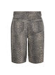 Leopardmønstrede bermudashorts i denim, Brun, Packshot image number 1