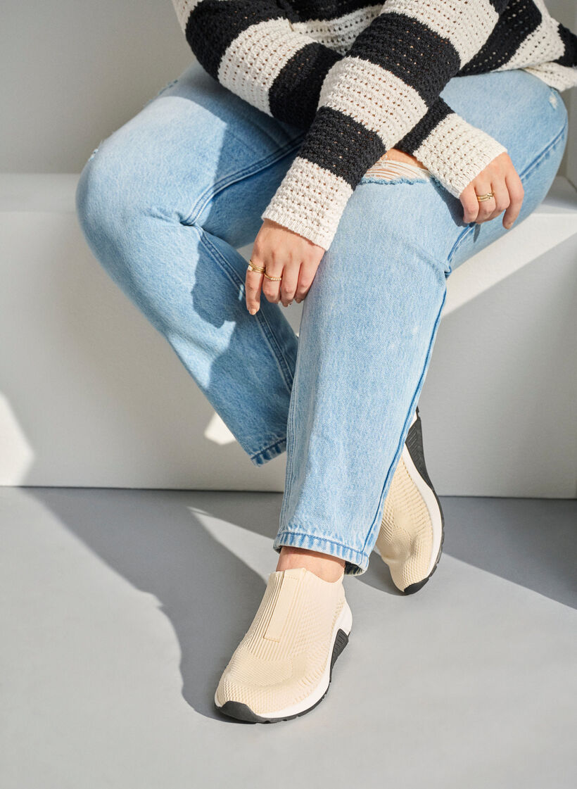 Wide fit - Slip on sneaker, Beige, Image image number 0