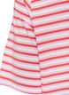 Lang oversize T-shirt i &oslash;kologisk bomuld med striber, Lilla, Packshot image number 4