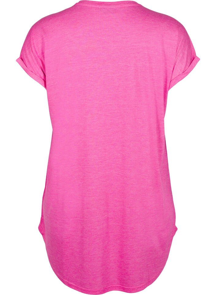 Kort&aelig;rmet natkjole med tekstprint, 9990, Packshot image number 1