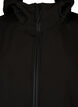 Kort softshell jakke med lommer, Black, Packshot image number 2