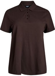Poloshirt med korte &aelig;rmer, Brun
