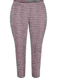 Cropped Maddison bukser med ternet mønster