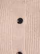 Ribstrikket cardigan med knapper, Beige, Packshot image number 2