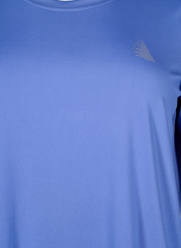 Træningsbluse med 3/4 ærmer, Blå, Packshot image number 2