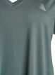L&oslash;s tr&aelig;nings t-shirt med v-hals, Gr&oslash;n, Packshot image number 2