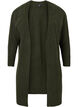 Lang ribstrikket cardigan, Forest Night Mel., Packshot image number 0