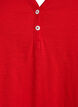 T-shirt med knapdetalje, R&oslash;d, Packshot image number 2