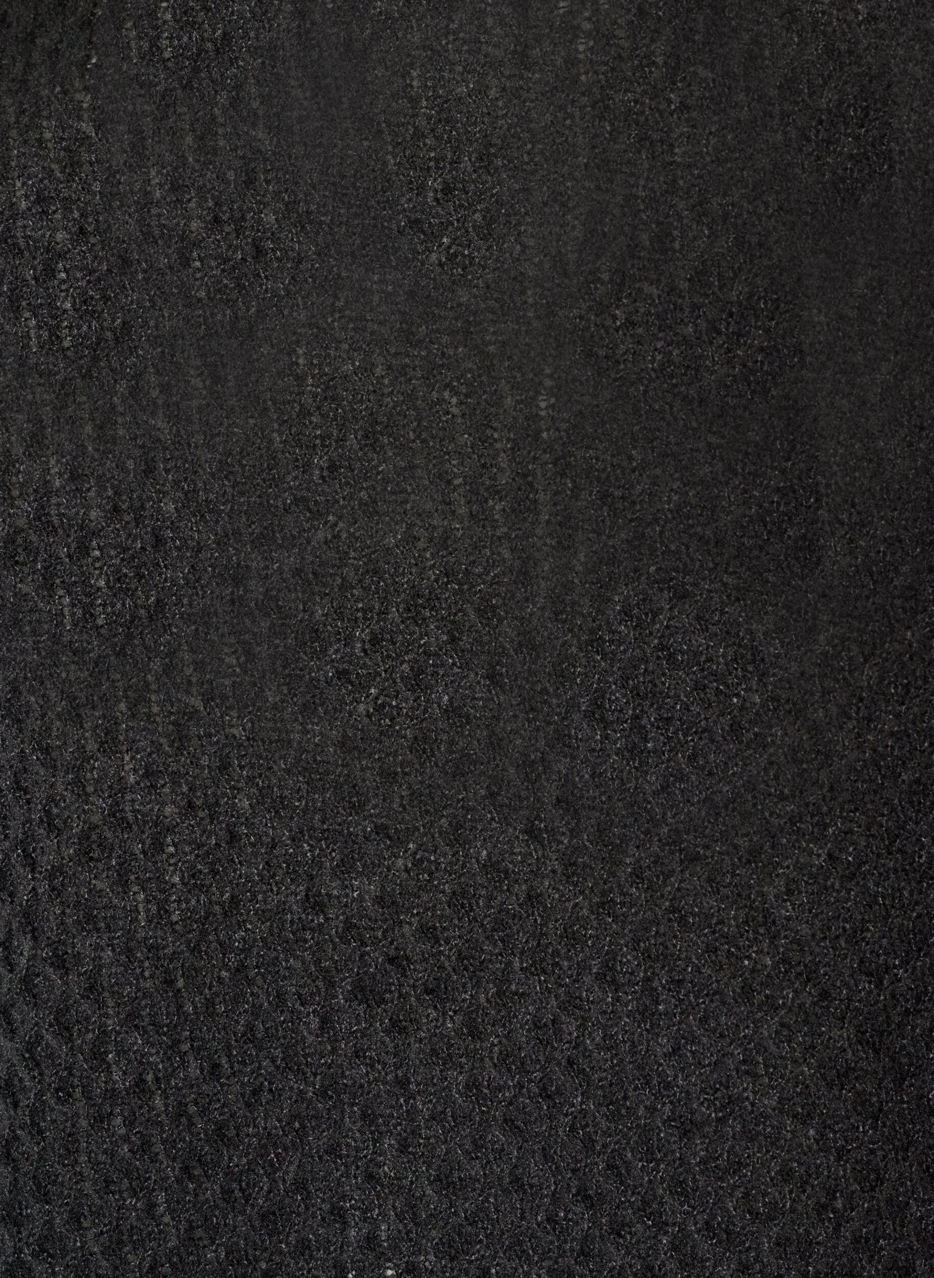 ZizziStrikbluse med struktureret hulm&oslash;nster, Sort, Packshot image number 2